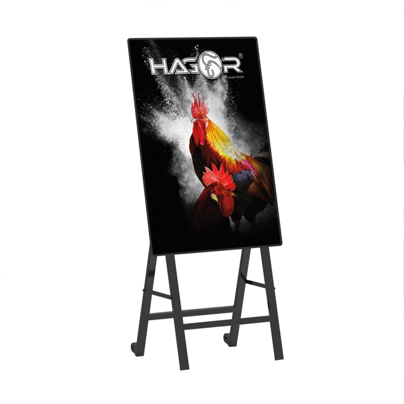 Hagor BrackIT-C-Stopper 2227 - Bodenständer 32-55 Zoll - neigbar - Landscape & Portrait - bis 50 kg - VESA 400x600 - schwarz