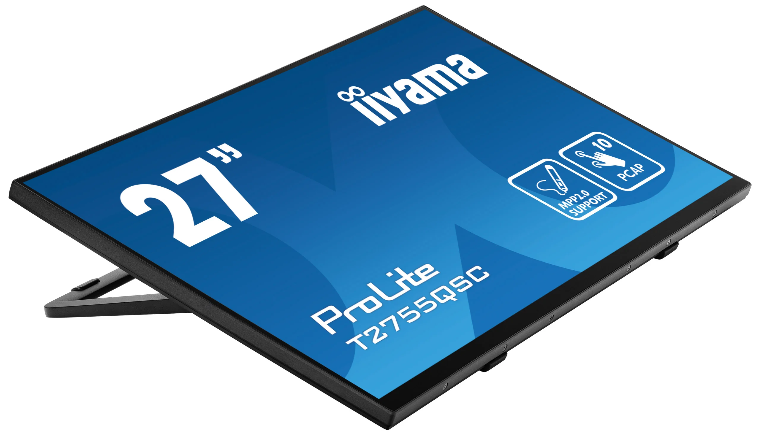 iiyama ProLite T2755QSC-B1 - 27" Touch Display - QHD IPS - 360 cd/m² - aktiver Stift (MPP 2.0) - NO-OS - VESA 100x100 - schwarz