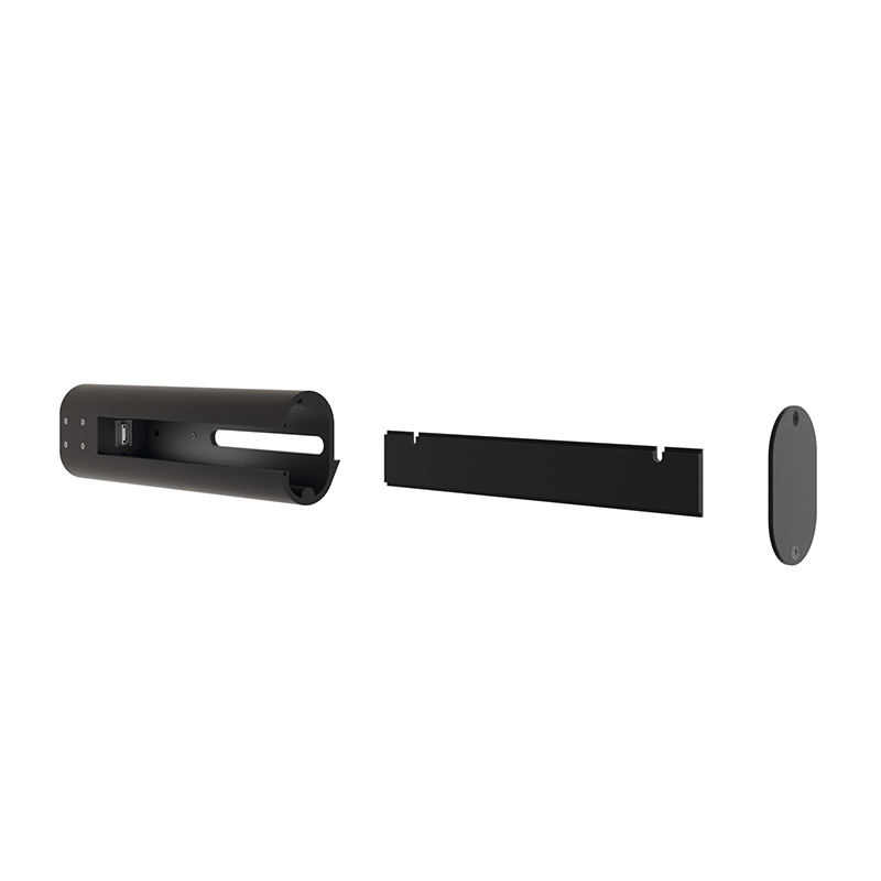 Hagor CON-Line Tabletholder 2882 - Tablet-Halterung seitlich 9,7 bis 12,4" mit USB-A - 310 x 137,5 x 113 mm - Kunststoff schwarz
