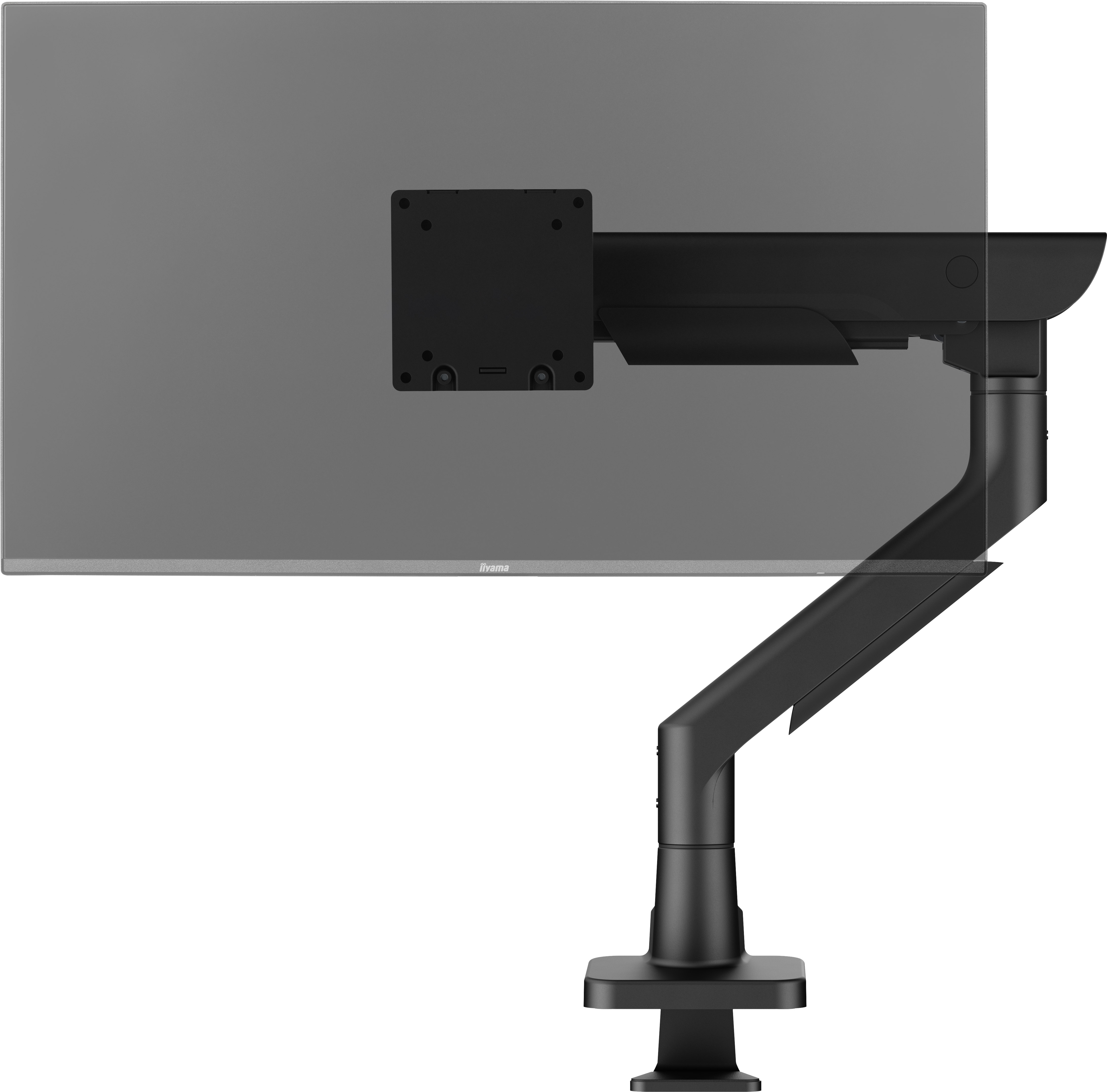 iiyama DS6001C-B1 - Gasfederarm Monitorhalterung, 17-49", bis 27kg, VESA 75x75/100x100, Schwarz