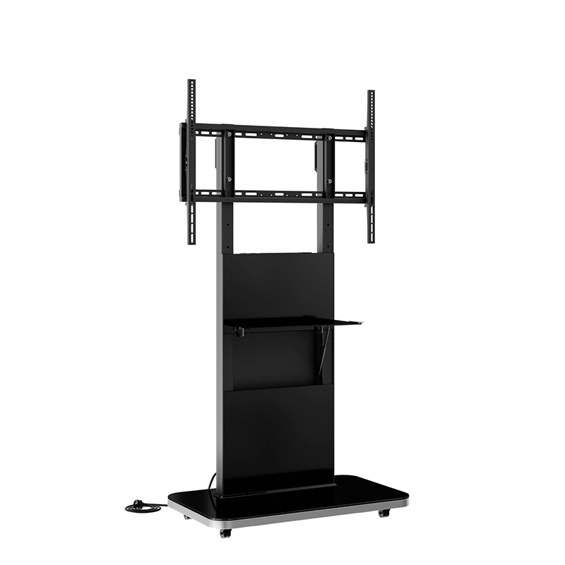 Hagor Pro-Tower M Mobiles Standsystem - Display Rollwagen 46-65" - Landscape - neigbar - höhenverstellbar - max. 80 kg - VESA 200x200-800x600 - schwarz
