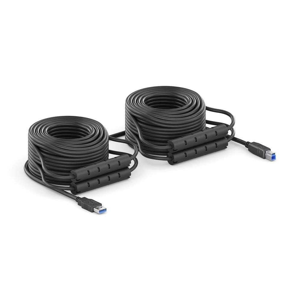 PureLink DS3000-250 - USB 3.2 Aktiv-Kabel USB-A auf USB-B, 25 m, APO, vergoldet, Schwarz