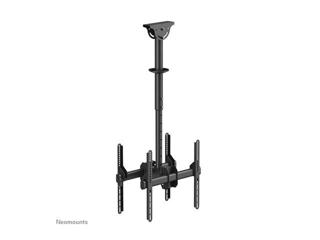 Neomounts NM-C440DBLACK - Dual-Monitor-Deckenhalterung 32-60" - max. 45 kg je Screen - VESA 400x400 - schwenkbar - schwarz
