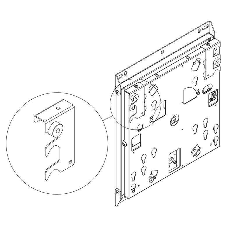 Hagor WH Turn M 5760 - Wandhalterung 46-55" - neigbar und drehbar - max. 45 kg - VESA 200x200-400x400 - schwarz