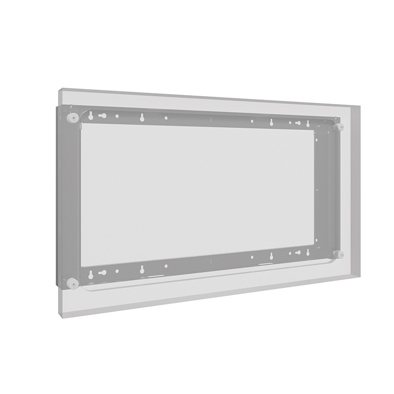 Hagor WH LG XE4 55" 5868 - Outdoor-Wandhalterung für LG 55XE3P-B / 55XE4F - hochwetterfest - Landscape und Portrait - Schwarz