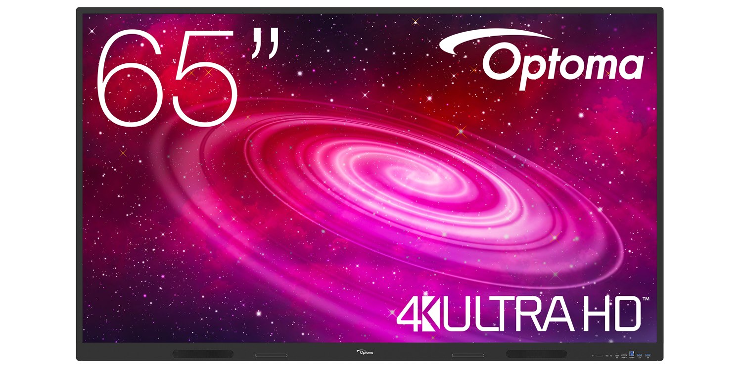 Optoma 1651RK - Interaktives Touch-Display 65 Zoll - UHD 4K VA - 350 cd/m² - Android 14 - 40-Punkt-Touch - VESA 600x400