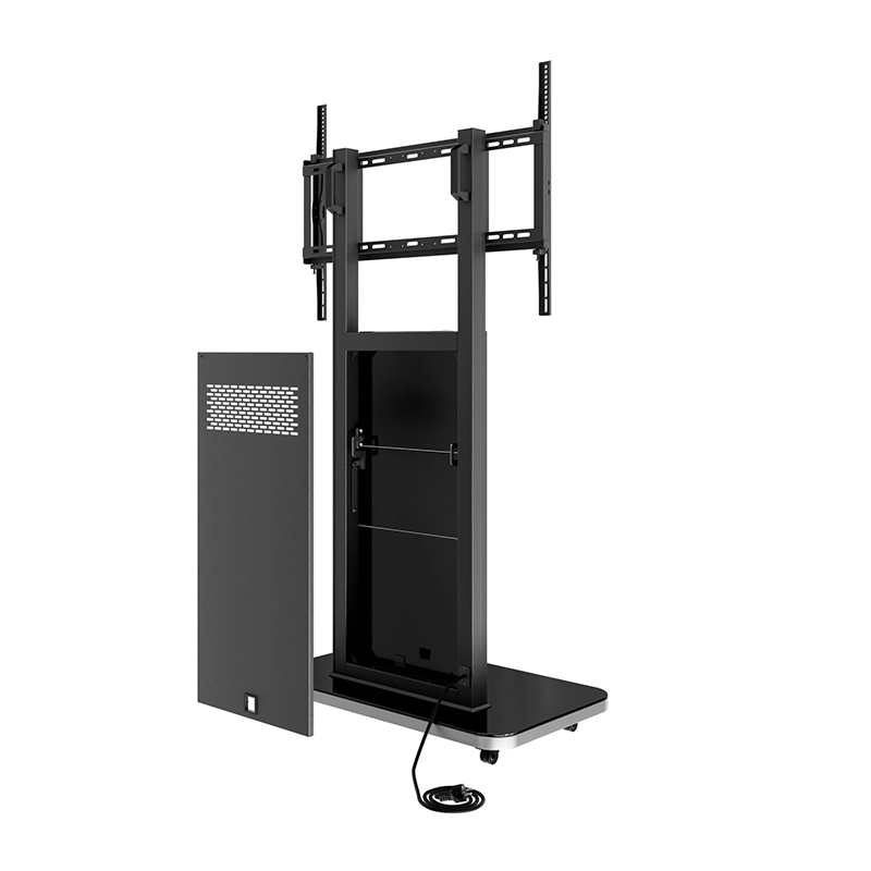 Hagor Pro-Tower M Mobiles Standsystem - Display Rollwagen 46-65" - Landscape - neigbar - höhenverstellbar - max. 80 kg - VESA 200x200-800x600 - schwarz