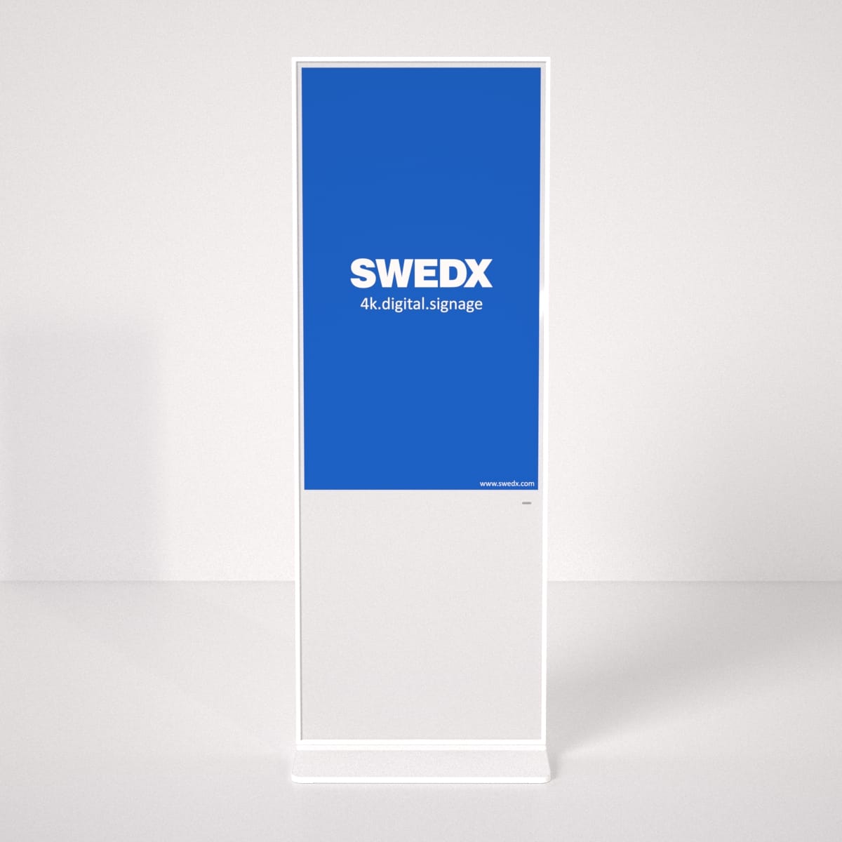 SWEDX Lamina Touch SWLT-50K8-A1-V2 - Touch-Stele 50" Portrait - 4K UHD - 350 cd/m² - 24/7 - Infrarot 10-Punkt-Touch - NO-OS - weiß