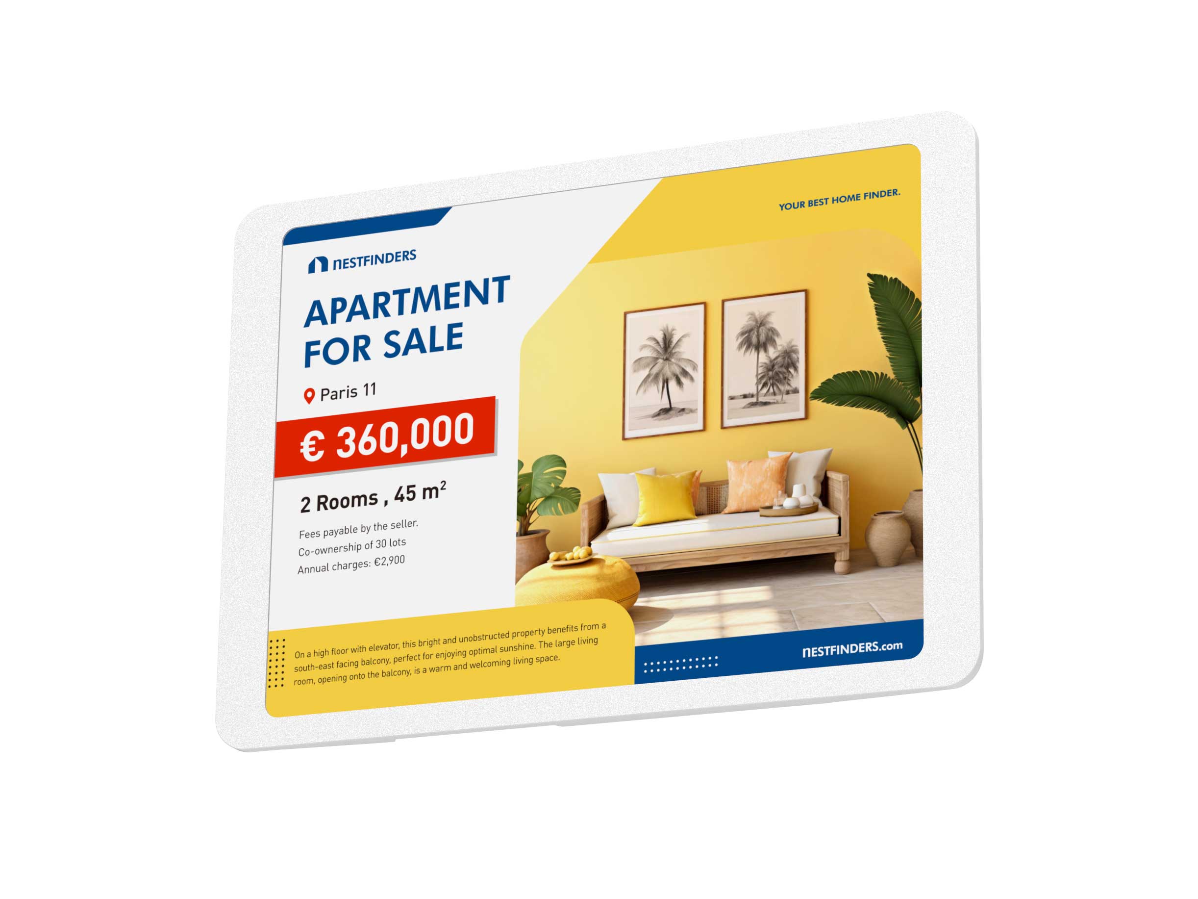 DynaScan NAVO 13 - 13,3 Zoll Color E-Paper Display - 1600 x 1200 - 60.000 Farben - Akkubetrieb möglich - Android 11 - WLAN - VESA 100x100