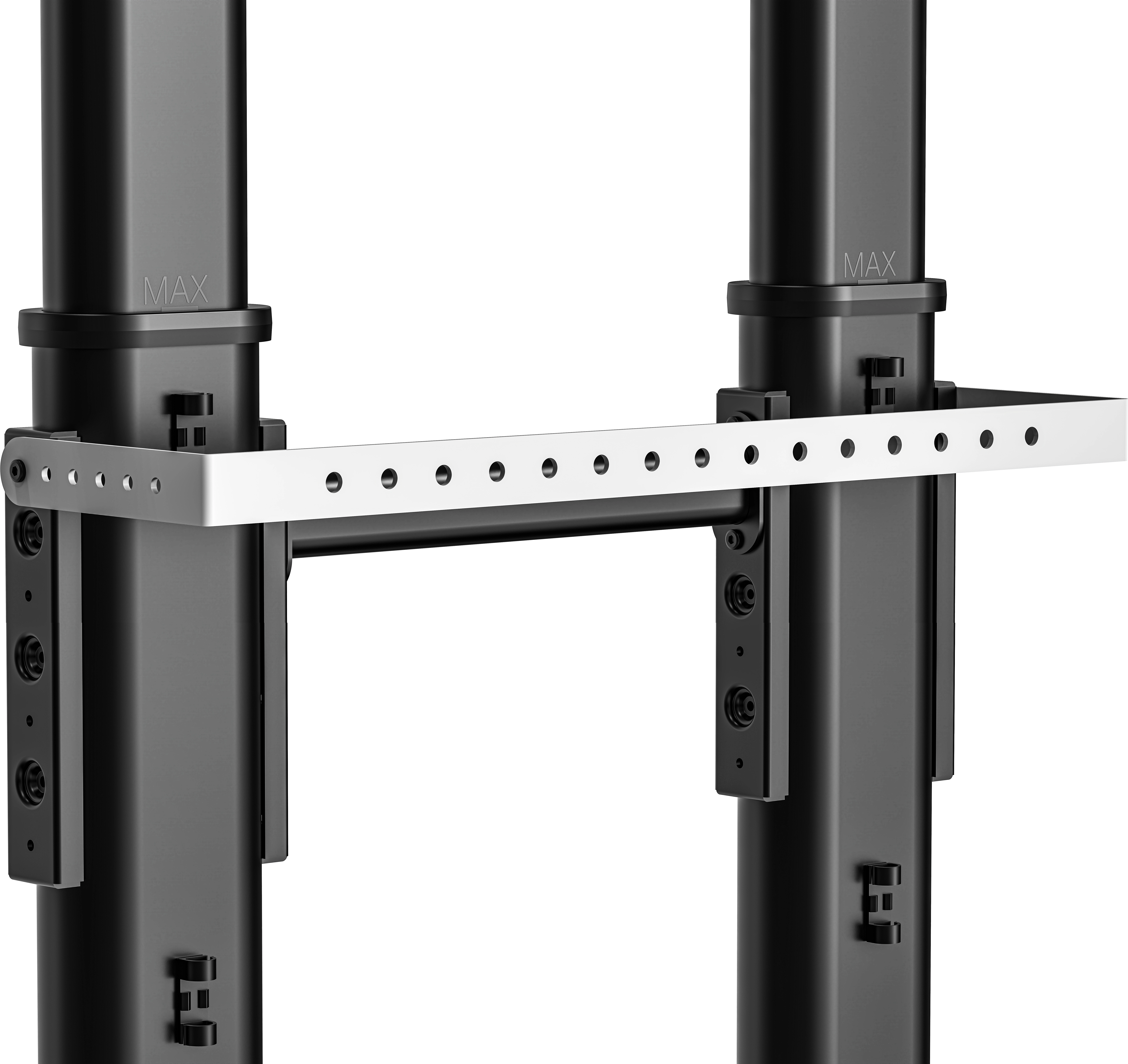 Vision VFM-F26W - Höhenverstellbarer Display Boden-Wandständer, 55-100", 80kg, VESA 800x600, Handkurbel, Schwarz