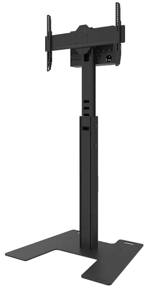 Neomounts FL45S-825BL1 MOVE Up - TV-Bodenständer 37-75" - max. 70 kg - VESA 600x400 - manuell H 104-157 cm - schwarz