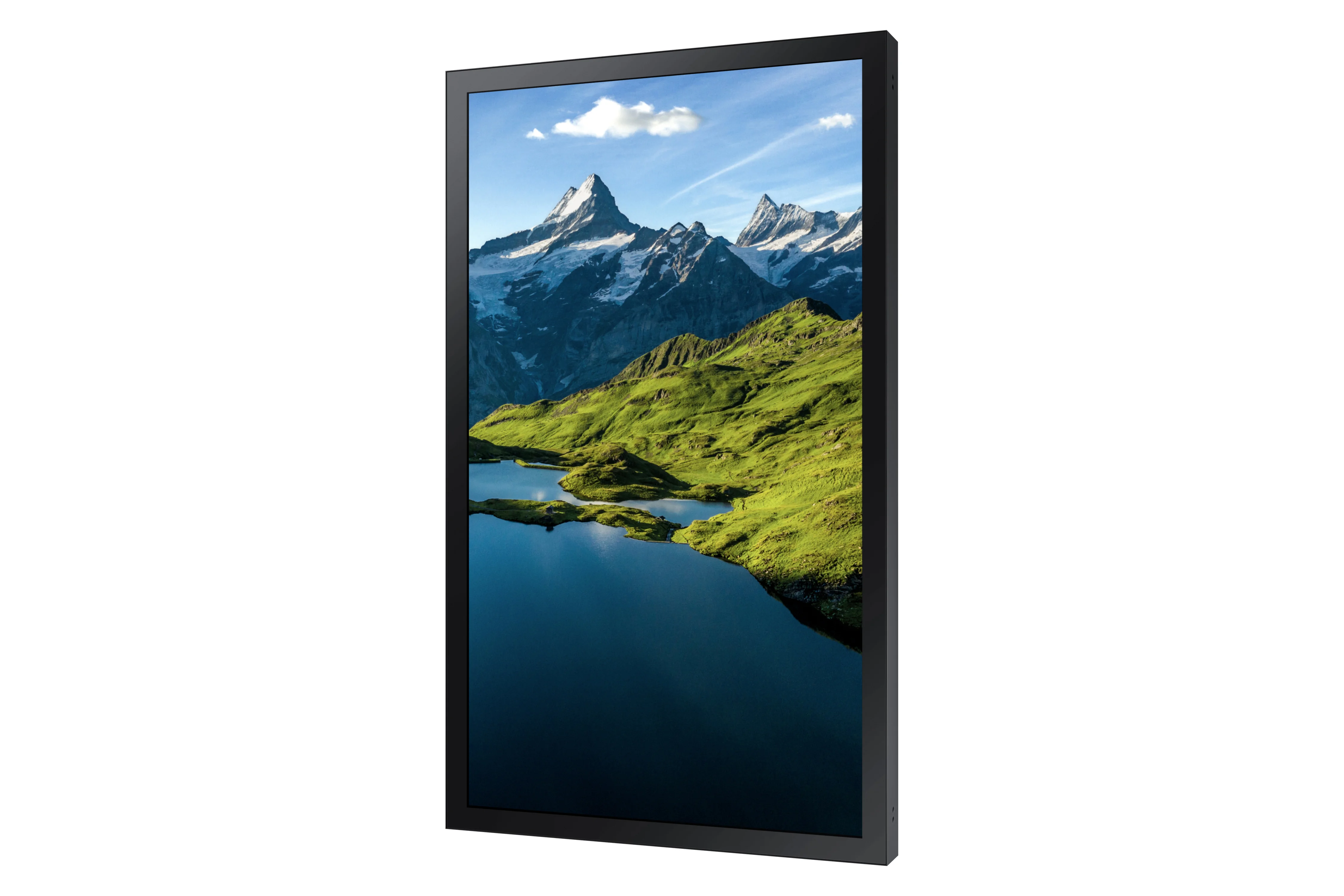 Hagor ScreenOut OH75 Landscape 5885 Bundle mit Samsung OH75A - Outdoor-Stele komplett mit 75" Display - IP56 - 3.500 cd/m² - ohne Heizung und Lüftung - Schwarz RAL 9005
