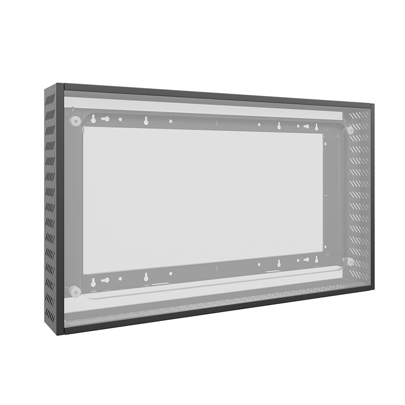 Hagor Cover-Set WH LG XE4 55" 5873 - Diebstahlsichere Abdeckung für Wandhalterung 5868 - hochwetterfest - Schwarz