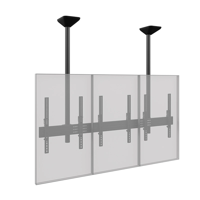 Hagor CPS Menuboard D3P 46-65" - Deckenhalterung 3 Displays Portrait - max. 40 kg je Screen - VESA 400x600 - neigbar - schwarz