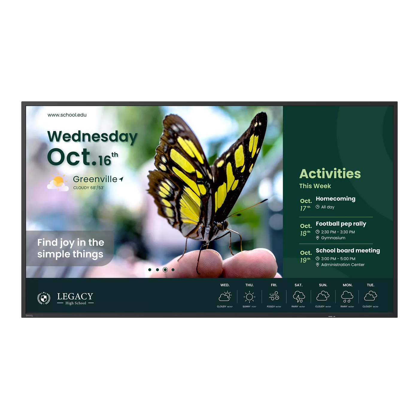 BenQ ST4304 - 43 Zoll 4K Digital Signage Display - UHD ADS - 350 cd/m² - 18/7 - Android 14 - VESA 200x200 - schwarz