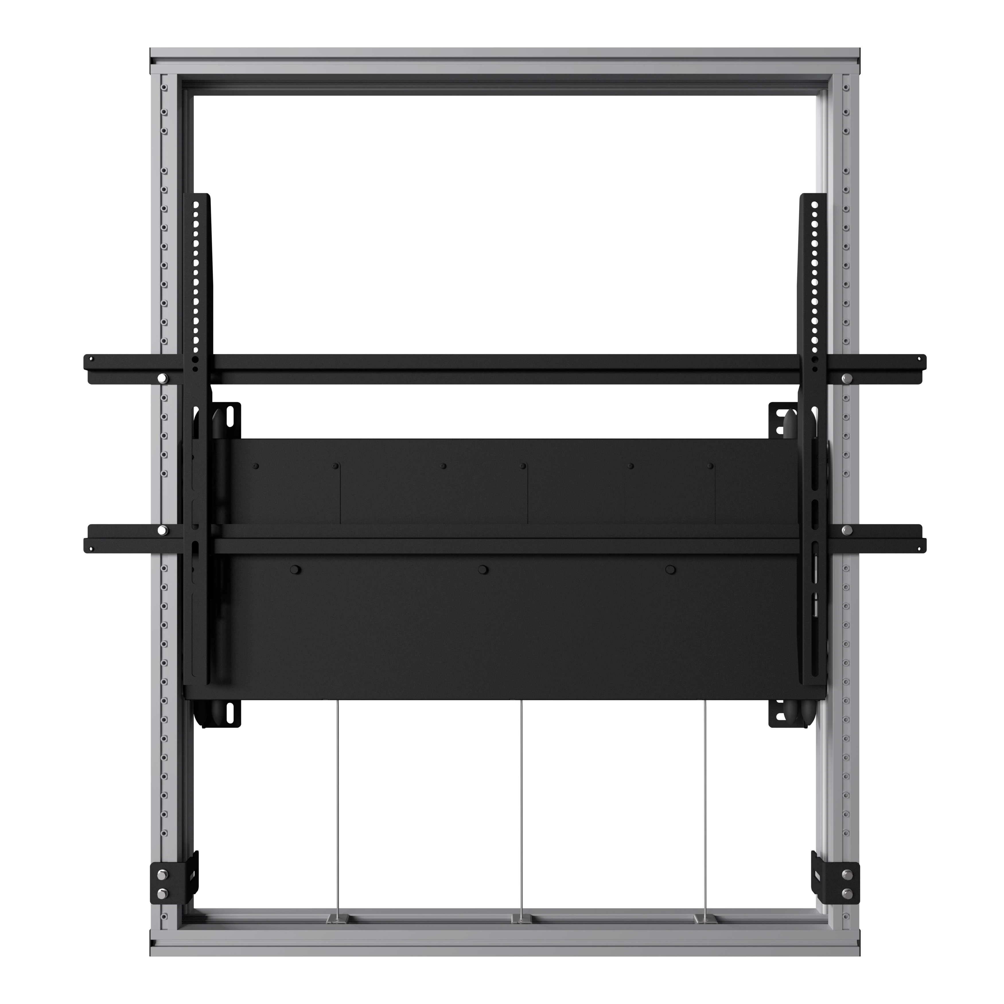 Kindermann DisplayShift² 85-108 4031000501 - manuell höhenverstellbare Wandhalterung für interaktive Displays - 85-108 kg - 86-110" - TÜV - schwarz