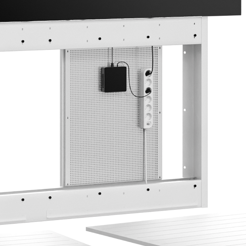 Hagor CON-Line LED BW 163-165" 2891 - LED-Wandsystem mit Technikkorpus - für All-in-One-LED bis 165" - inkl. Cover-Set - weiß