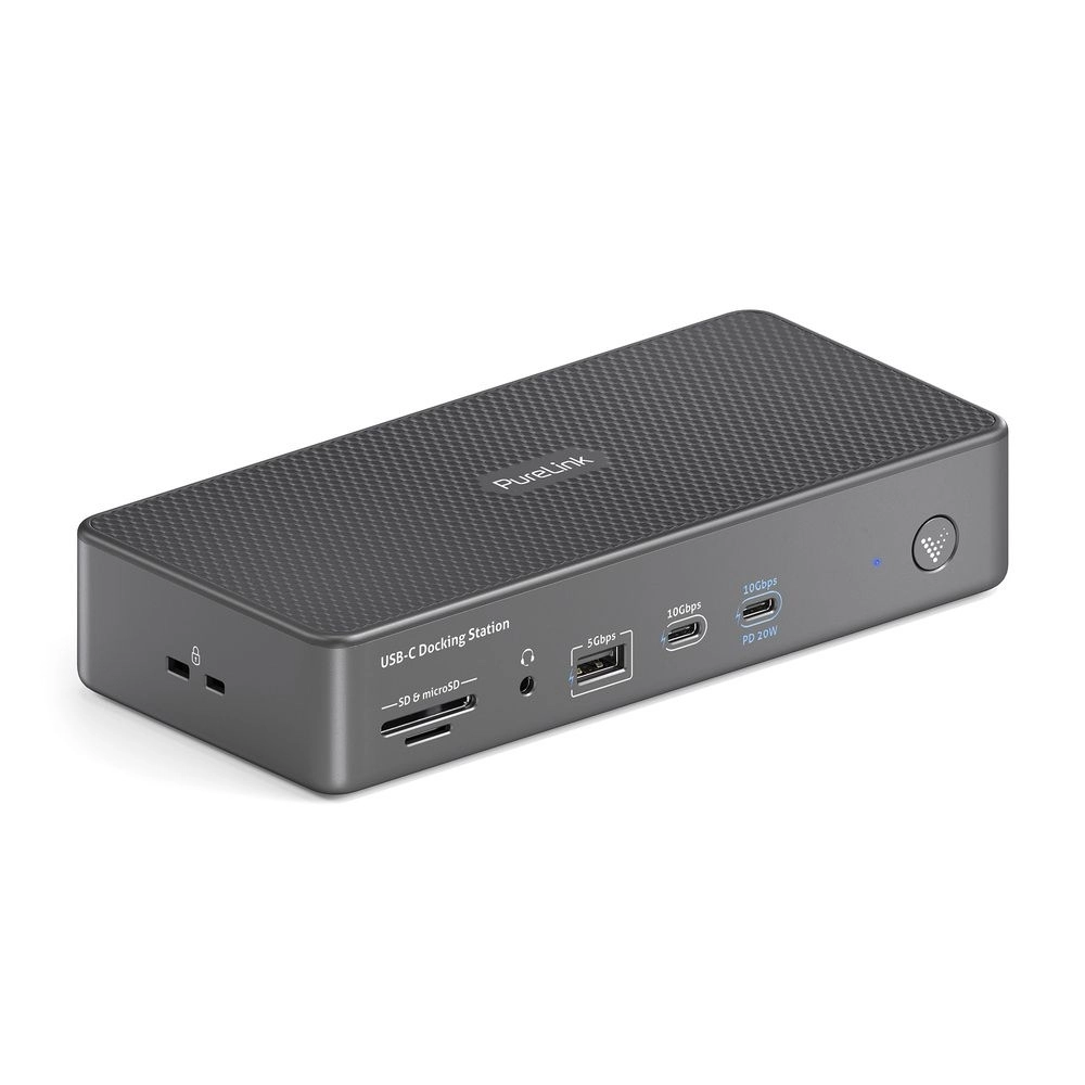 Vuelogic VL-D230DL - 18-in-1 USB-C Dockingstation - DisplayLink - 4 Displays - 4K@60Hz - 100W Power Delivery - USB 3.2 Gen2