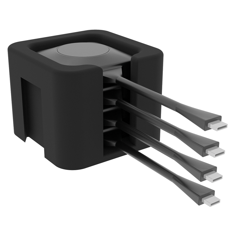 Hagor CON-Line Dongle Tray 2935 - Dongle-Aufbewahrung seitlich mit Einschubprofil - 90 x 70 x 91 mm - Kunststoff schwarz