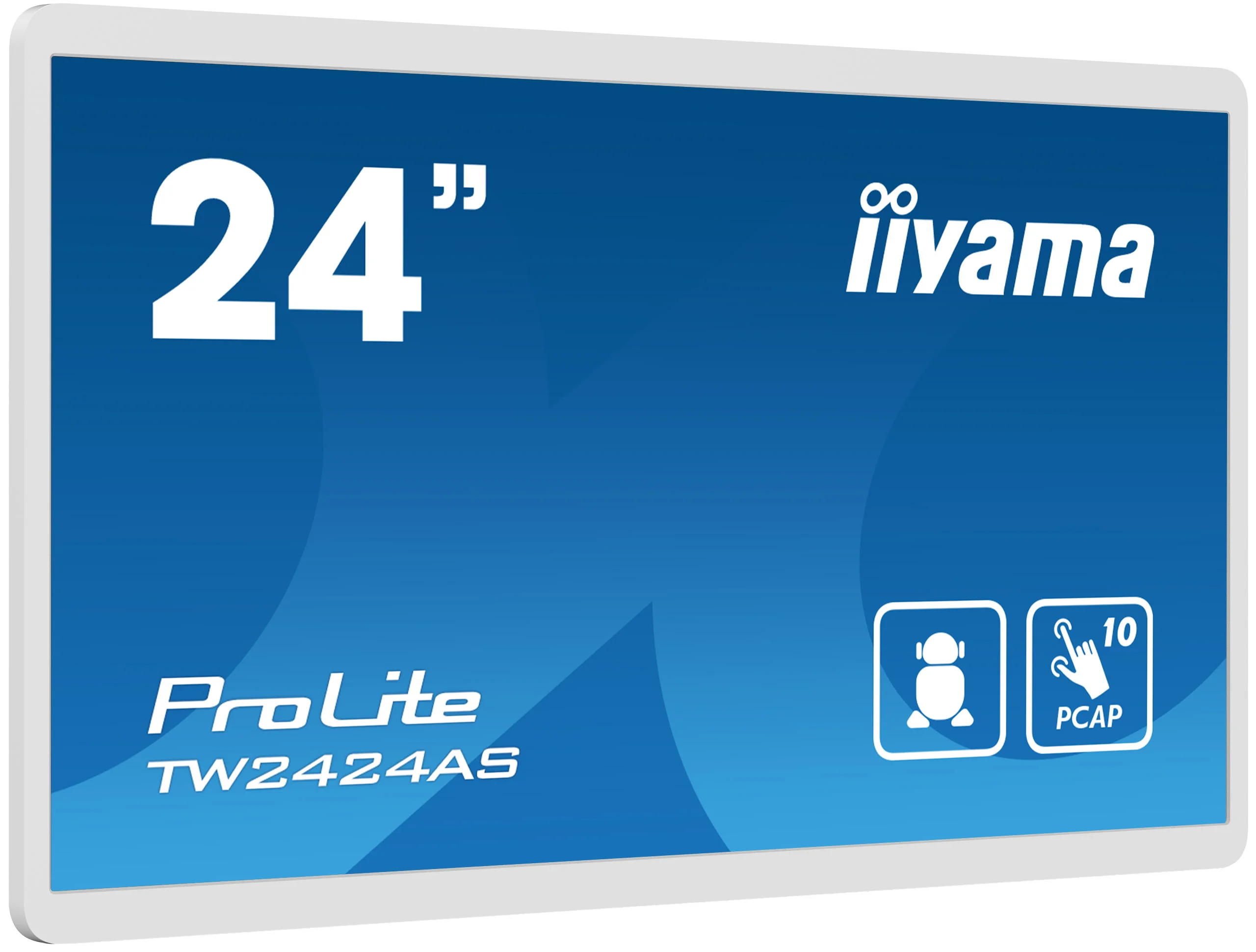 iiyama ProLite TW2424AS-W1 - 24" Touch Display - Full-HD - 250 cd/m² - 24/7 - Android 12 - weiß