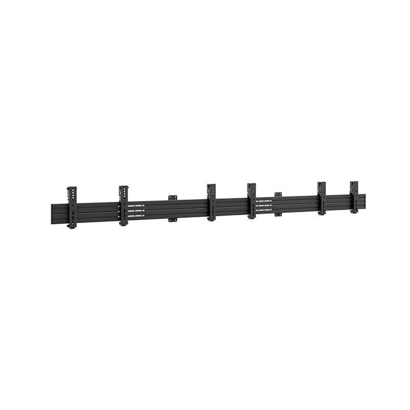 Hagor CPS Menuboard W3L 3320 - Wandhalterung 3x 32-43" - Landscape - neigbar -5°/+15° - max. 50 kg je Display - VESA 200x200 - Schwarz