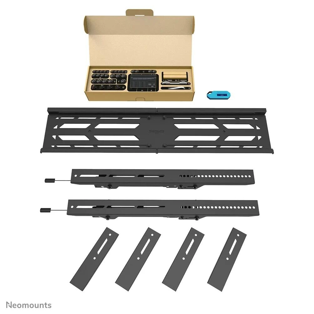 Neomounts WL35S-950BL19 - Schwerlast-Wandhalterung 55-115" - max. 160 kg - VESA 1500x900 - neigbar - abschließbar - schwarz