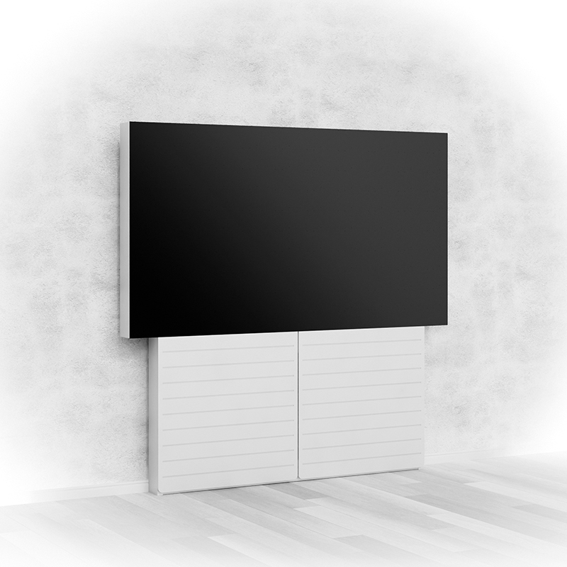 Hagor CON-Line LED BW 110" 2888 - LED-Wandsystem mit Technikkorpus für LED-All-in-One bis 110 Zoll - Weiß
