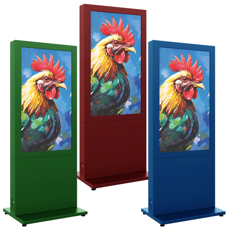 Hagor HP Kiosk 55" FS B2B - Back-to-Back Indoorstele 55" für 2 Displays - Portrait - abschliessbar - Graphit