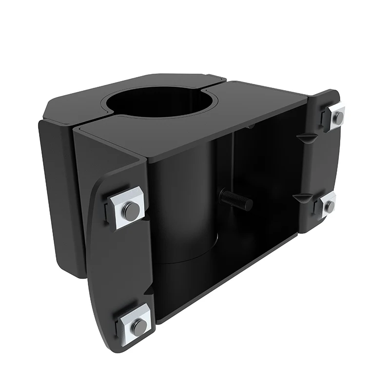 Hagor CPS Schienenadapter 3218 - comPROnents Übergang Rohr auf Alu-Schiene - schwarz