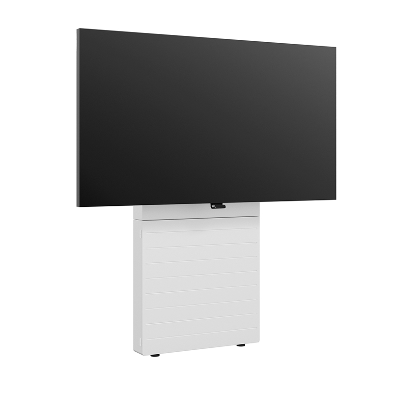 Hagor CON-Line Big W Lift 75-98" 2773 - Medienstele Boden-Wandmontage elektrisch höhenverstellbar - 75-98" - 500mm Fahrweg - Landscape - max. 100 kg - VESA 200x200-800x600 - Weiß