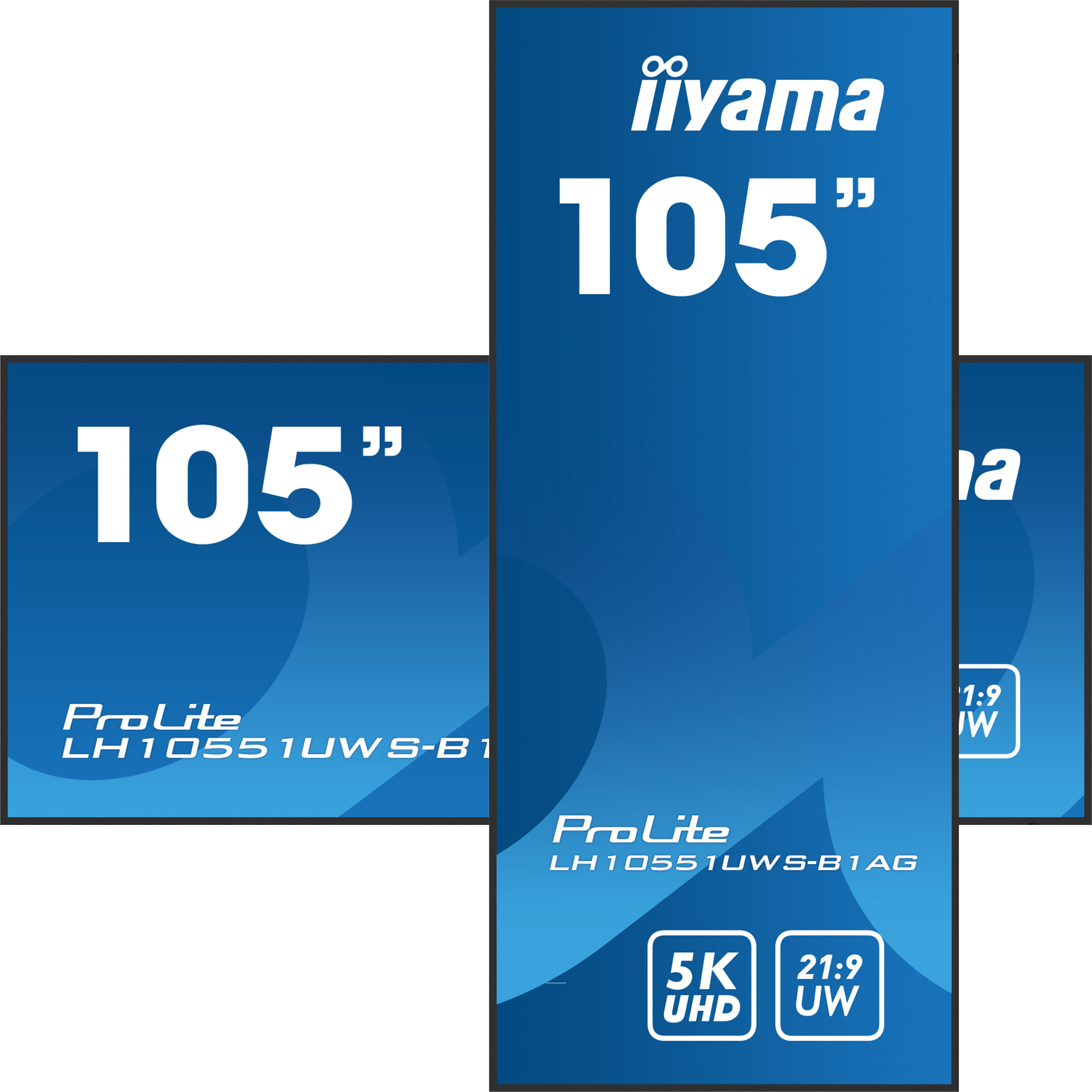 iiyama ProLite LH10551UWS-B1AG - 105 Zoll Signage-Display 21:9 - 5K (5120x2160) - 500 cd/m² - 24/7 - NO-OS - VESA 1500x600 - schwarz
