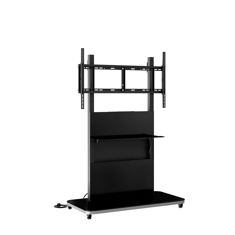 Hagor Pro Tower L Mobiles Standsystem - Display Rollwagen 75-98" - Landscape - neigbar - höhenverstellbar - max. 140 kg - VESA 200x200-900x600 - schwarz