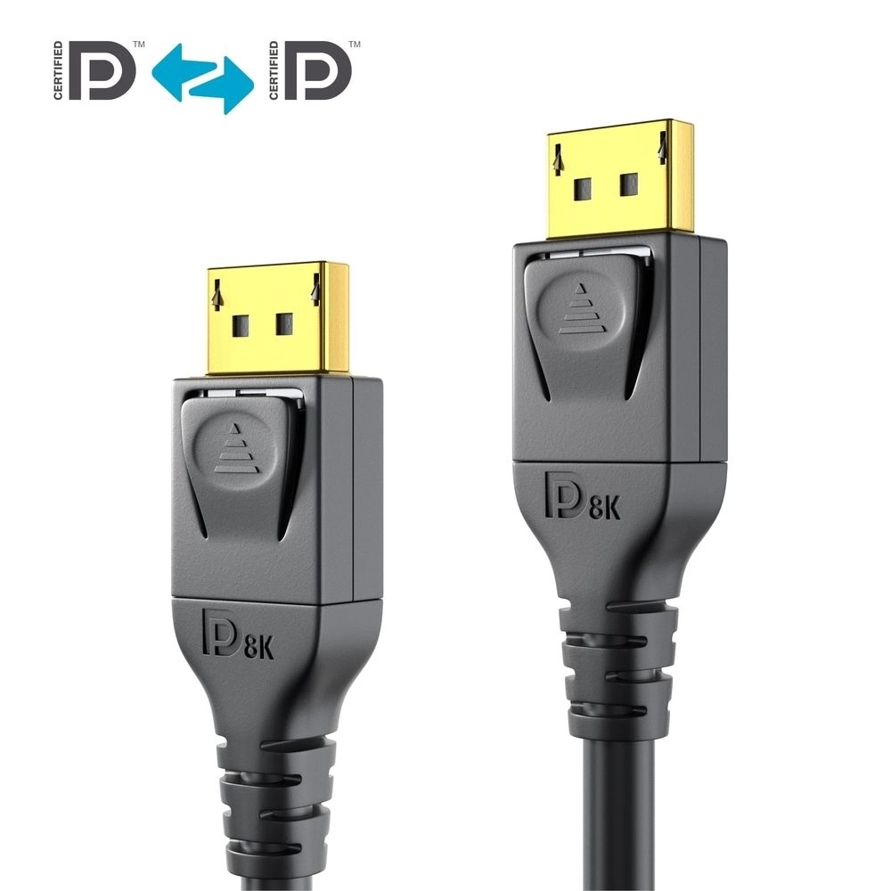 PureLink PI5010-050 - DisplayPort 1.4 Kabel - 5 m - 8K@60Hz - 32,4 Gbps - HDR/DSC - Schwarz