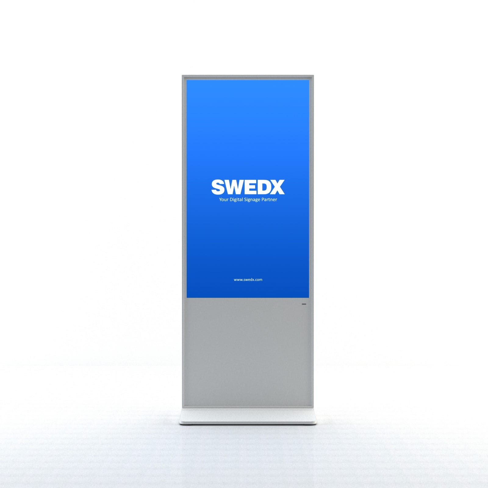 SWEDX Lamina Touch SWLT-55K8-A1-V2 - Touch-Stele 55" Portrait - 4K UHD - 350 cd/m² - 24/7 - Infrarot 10-Punkt-Touch - NO-OS - weiß