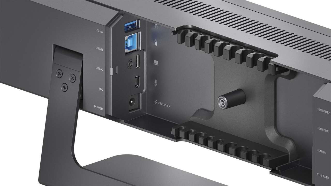 Vuelogic VL-VB300-PRO - 4K Videobar mit zwei HDMI-Ausgängen - KI-Bildführung - 8x MEMS-Mikrofonarray - 2x 8 W Stereo - BYOD-Umschalter