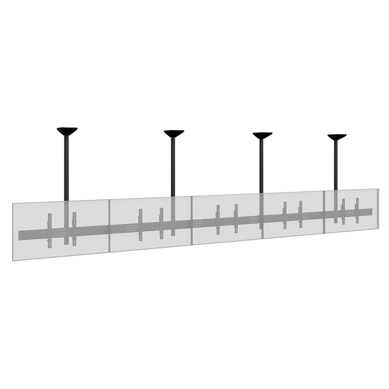 Hagor CPS Menuboard D5L 46-65" - Deckenhalterung 5 Displays Landscape - max. 40 kg je Screen - VESA 600x400 - neigbar - schwarz