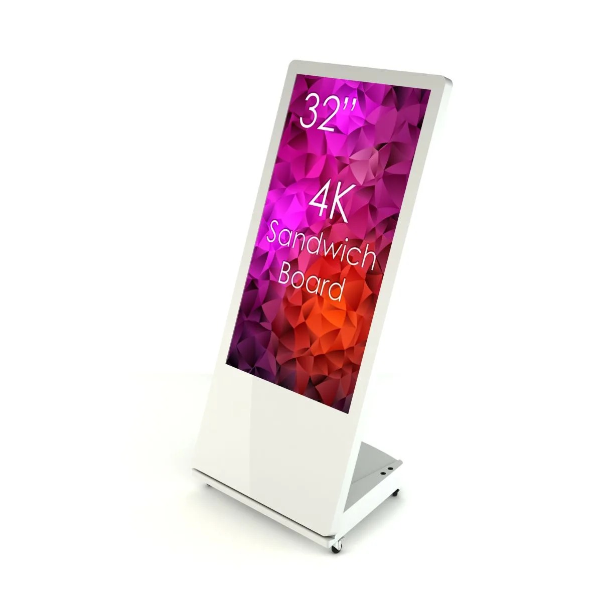 SWEDX SWSB32K8-A1 - Digitaler Kundenstopper 32" - 4K UHD - 350 cd/m² - 24/7 - NO-OS - Portrait - Weiß