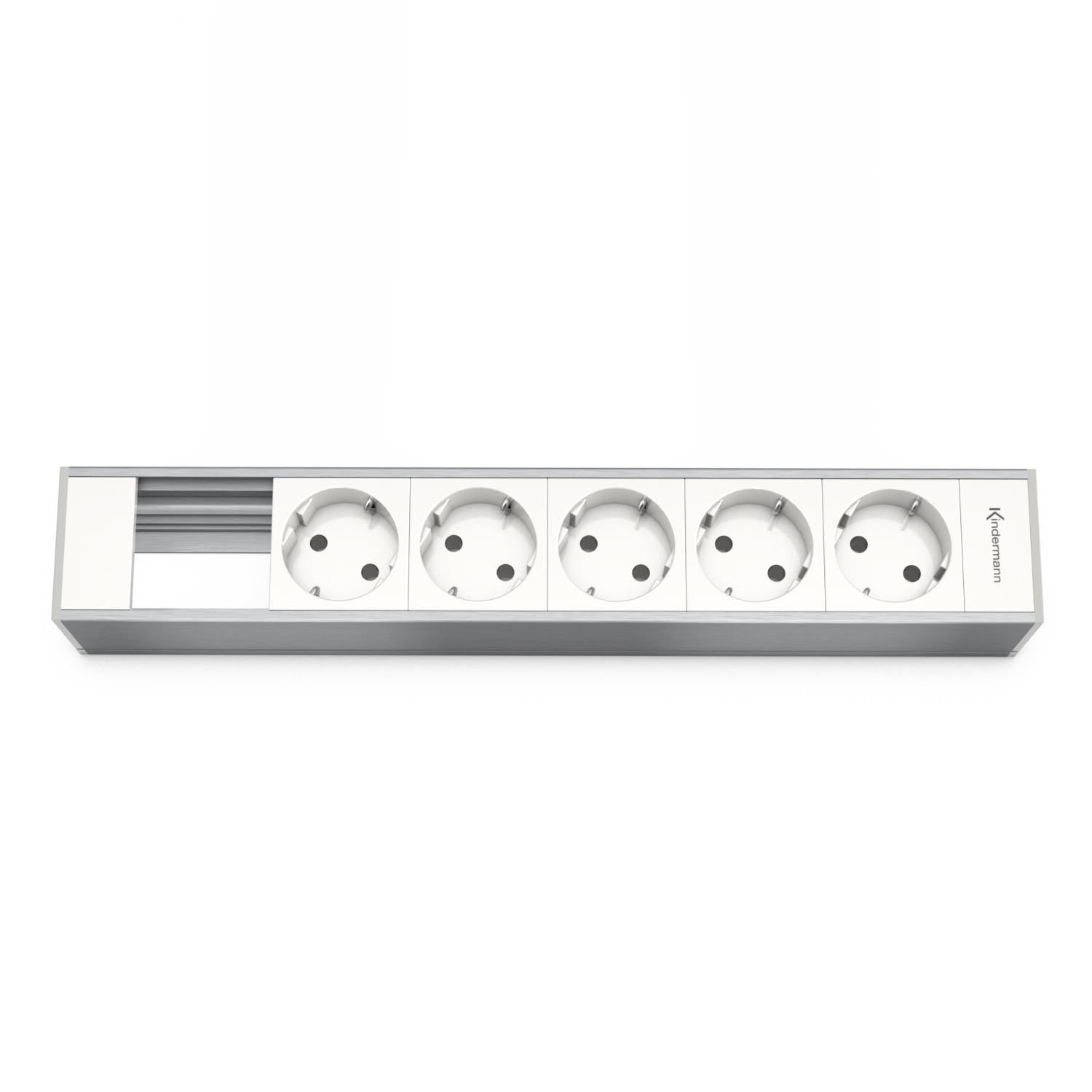 Kindermann CablePort Modulträger 6-fach, 5x Strom