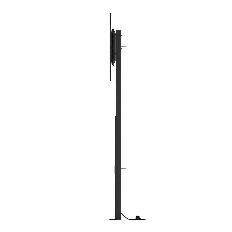 Hagor Pro-Tower Wall 2876 - Boden-Wandhalterung 55-86" - Landscape - neigbar - höhenverstellbar H 1300-1600 mm - inkl. Ablageboard - max. 100 kg - VESA 200x200-800x600 - schwarz