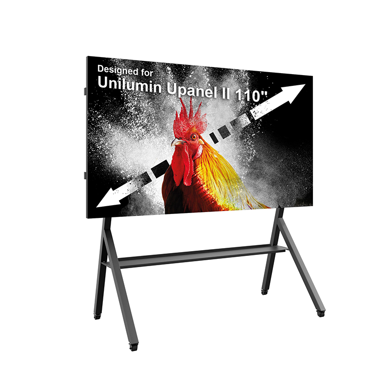 HAGOR HP LED Trolley Unilumin Upanel II 110" 5945 - mobiles Standsystem - 3 Höhen-Positionen - Rollwagen - Schwarz