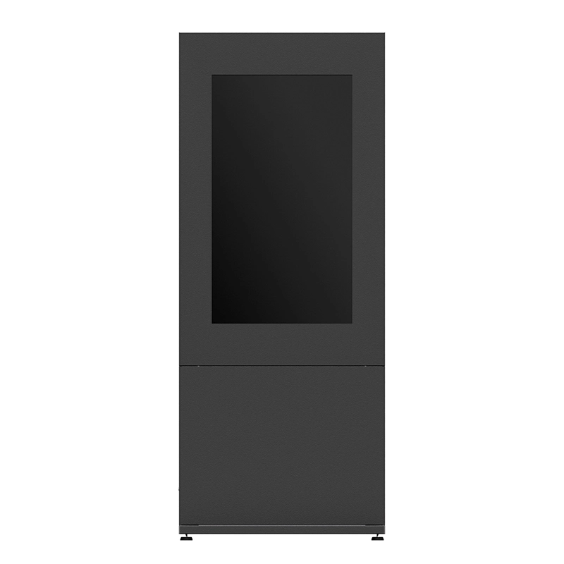 Hagor HP Kiosk 46" FS B2B - Back-to-Back Indoorstele 46" für 2 Displays - Portrait - abschliessbar - Anthrazitgrau
