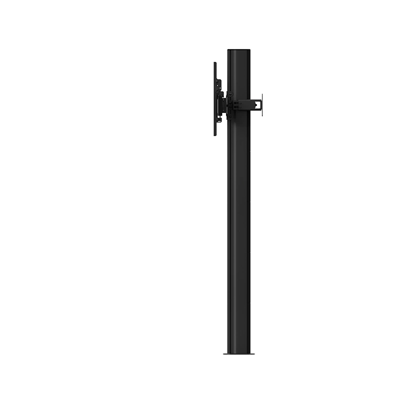 Hagor CPS Floor-Wall Dual 3331 - Boden-Wandhalterung 55-65" - neigbar, höhenverstellbar - Landscape - bis 50 kg je Screen - VESA 100x100-800x400 - schwarz