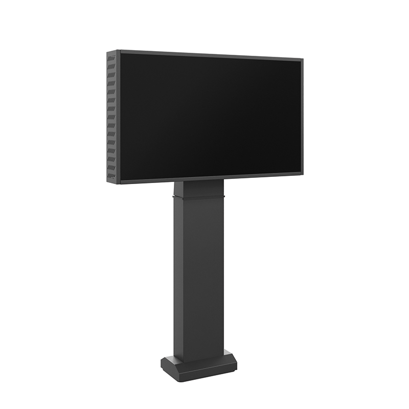 Hagor ScreenOut LG XE4 55" 5877 - Outdoor-Stele für LG 55XE3P-B / 55XE4F - hochwetterfest - Fundamentmontage - Landscape und Portrait - Schwarz