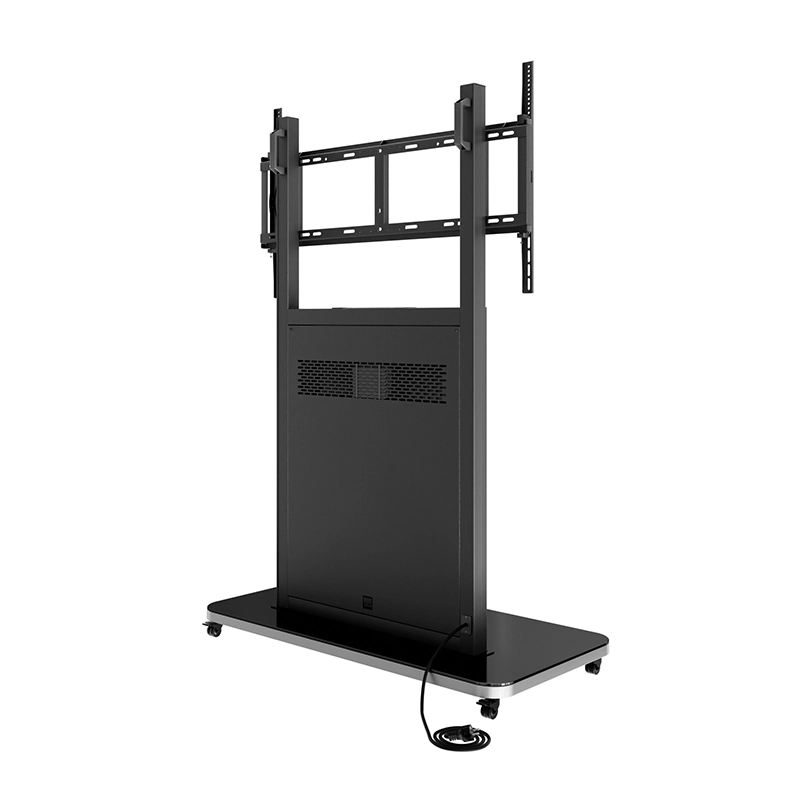 Hagor Pro Tower L Mobiles Standsystem - Display Rollwagen 75-98" - Landscape - neigbar - höhenverstellbar - max. 140 kg - VESA 200x200-900x600 - schwarz