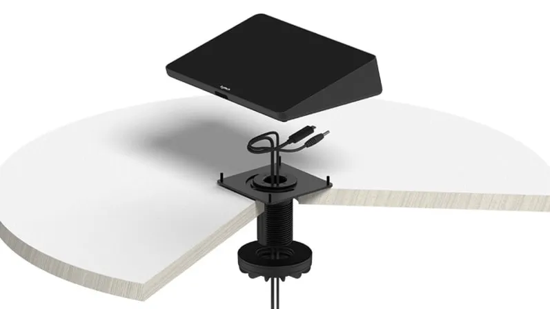 Logitech Tap Tischhalterung – Flaches Design & 180° Schwenkfunktion
