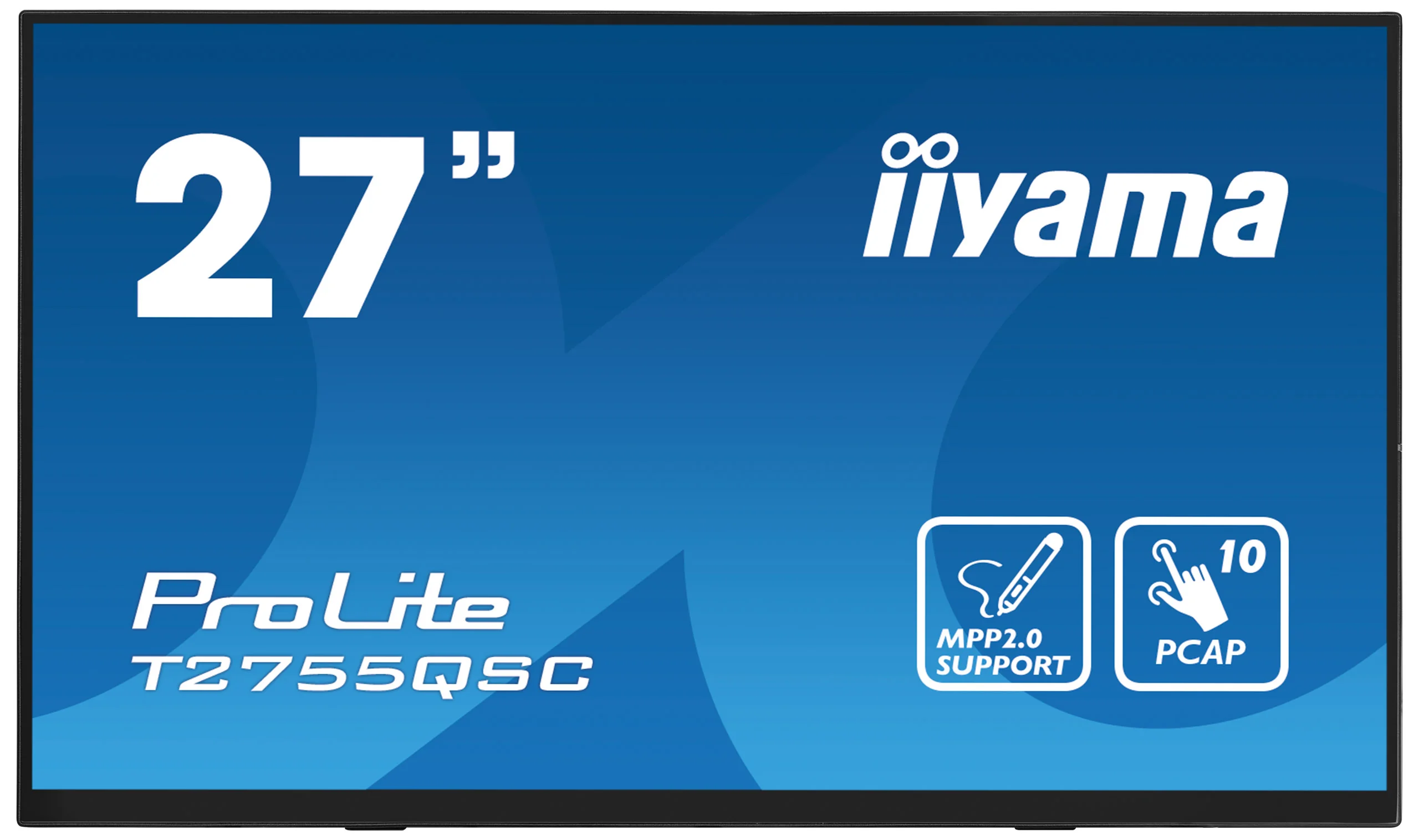 iiyama ProLite T2755QSC-B1 - 27" Touch Display - QHD IPS - 360 cd/m² - aktiver Stift (MPP 2.0) - NO-OS - VESA 100x100 - schwarz