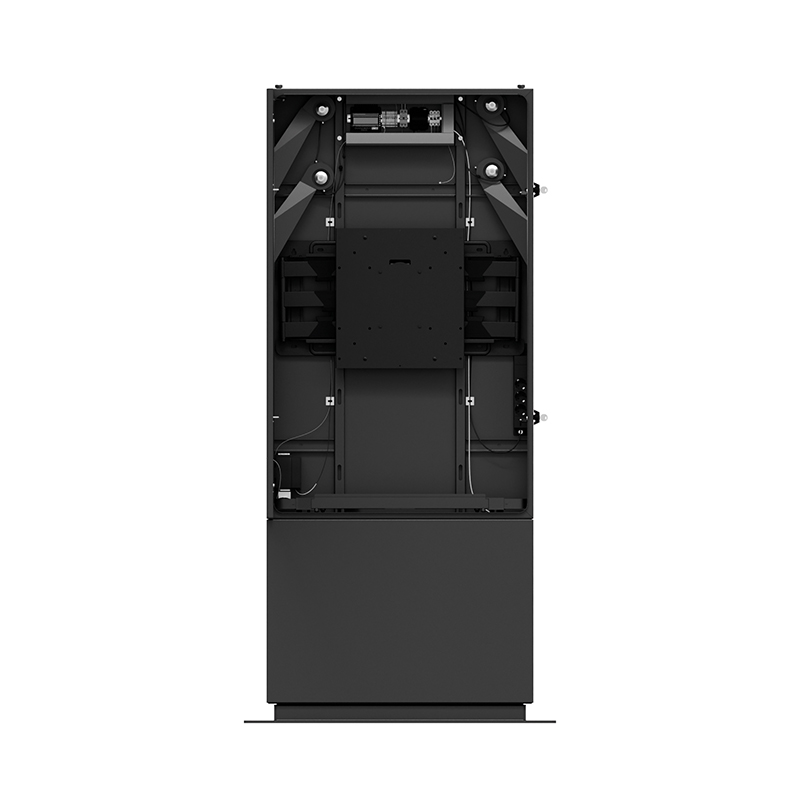 Hagor SOPK 55" Portrait Bundle mit Samsung OM55N-S - Outdoor-Stele komplett - IP65 - 4.000 cd/m² - Heizung und Lüftung - Graphit RAL 7016