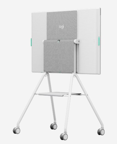 Logitech Rally Board 65 Cart 952-000251 - Premium Rollwagen mit Klappmechanismus - Offwhite
