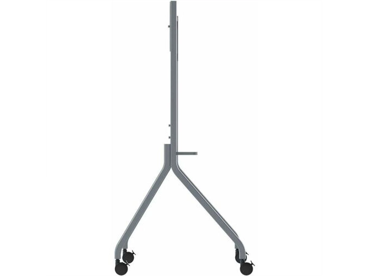 Hisense WH3309-LK - Display Rollwagen 65-86" - fahrbar mit Feststellbremse - mit Tablett - max. 80 kg - silbergrau/schwarz