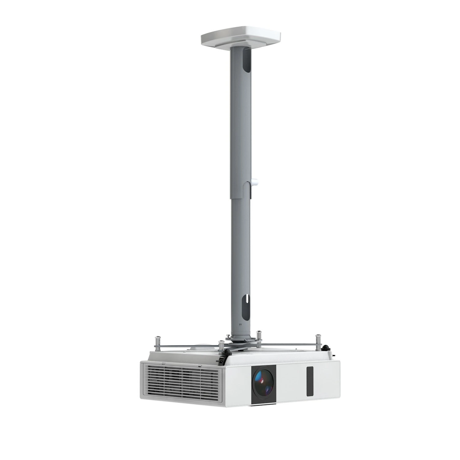 Kindermann Comfort² 60 4000000060 - Beamer-Deckenhalterung 40-65 cm - max. 20 kg - TÜV/GS - Silber